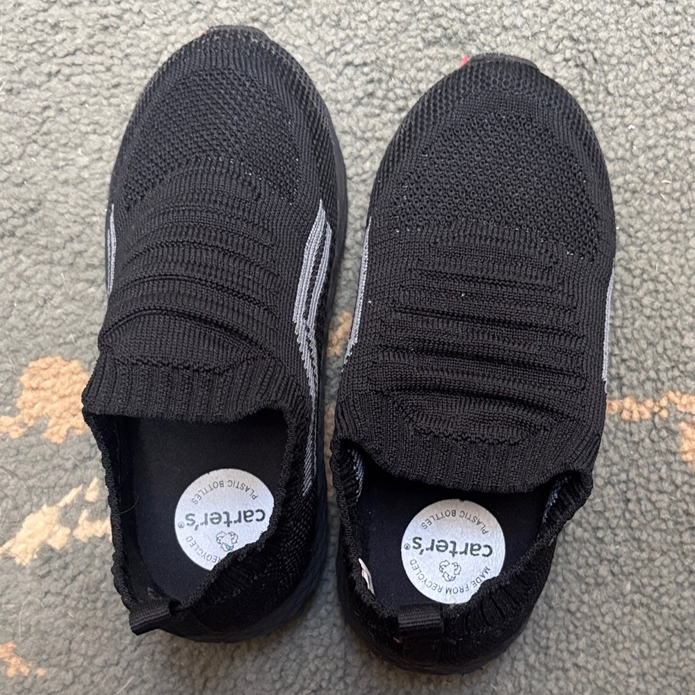 Carter's Black Knit Kids Sneakers